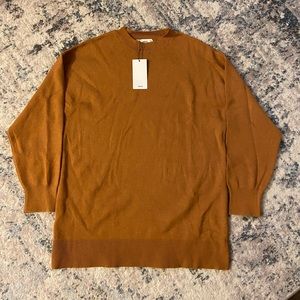 NWT Mango mustard oversized knit sweater